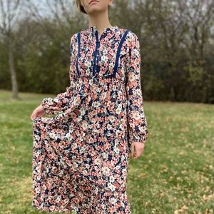 In Loom Floral Maxi Boho Dress